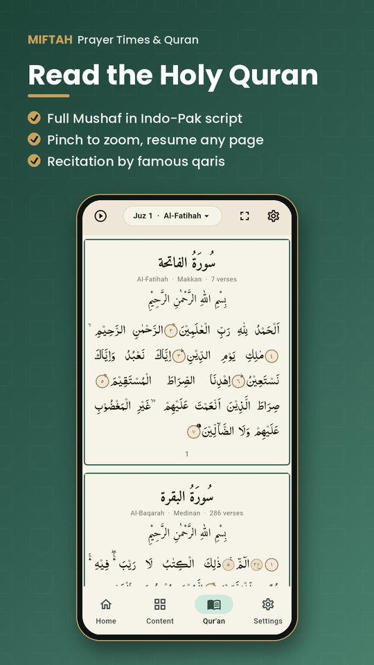Full Quran Mushaf in Indo-Pak script